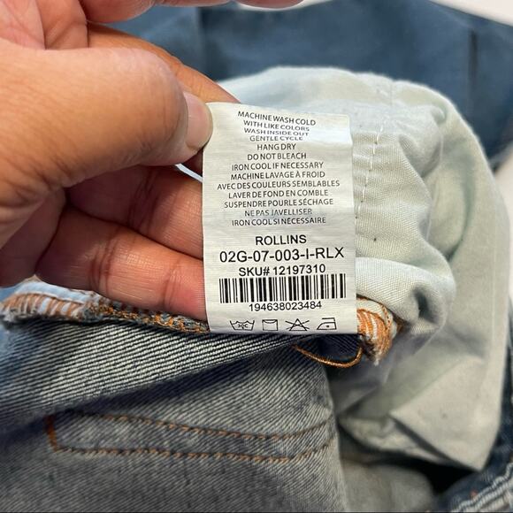 Five Four Rollins Relaxed 5 Pocket Jean Indigo Blue Size 31 Mens - Picture 7 of 8